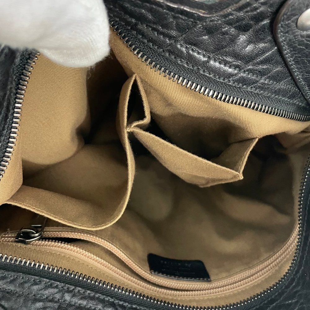 Salvatore Ferragamo Black Leather Handbag - Picture 13 of 16